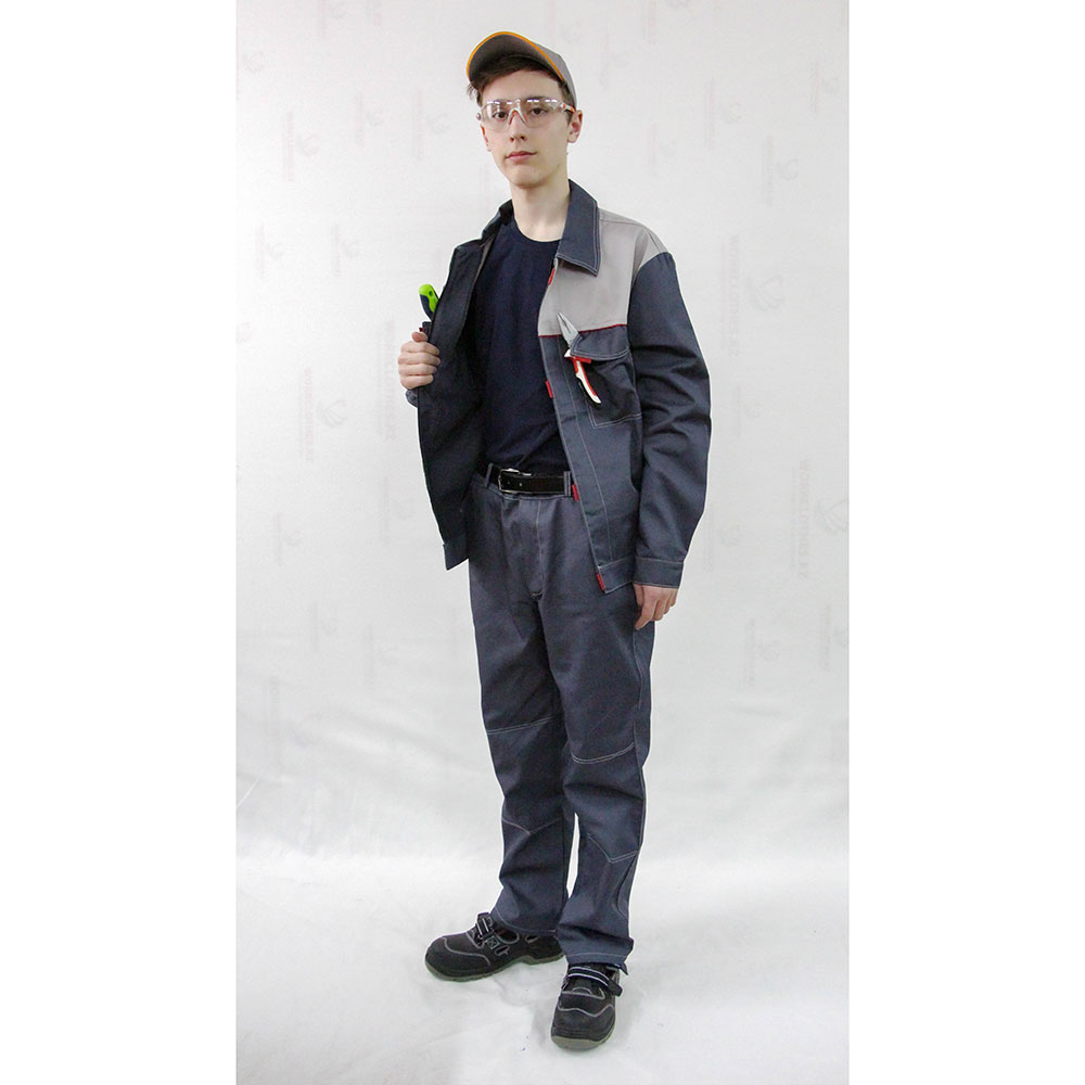 Костюм летний (серо-светло-серый) с брюками