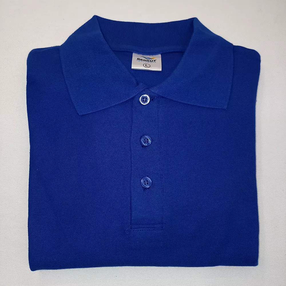 Футболка «Поло» васильковая