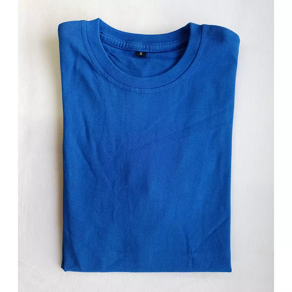 Футболка с коротким рукавом васильковая