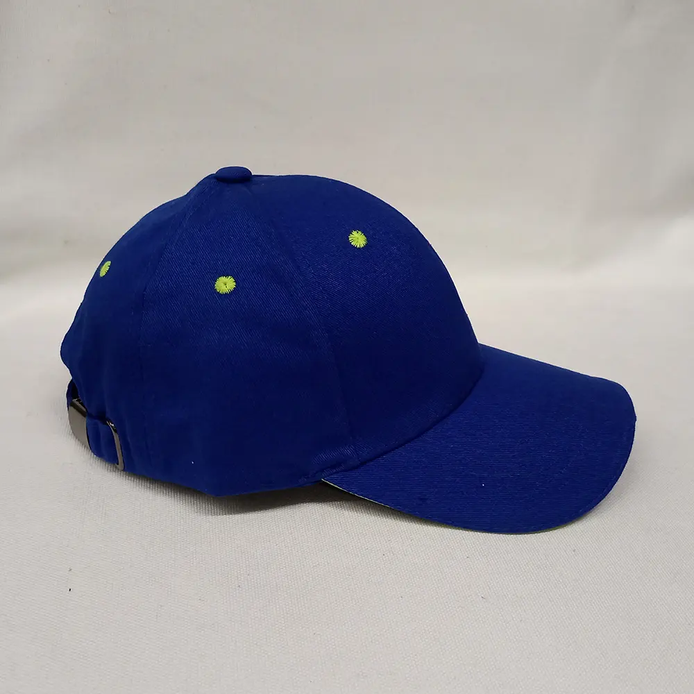 Бейсболка василек с лимонным кантом