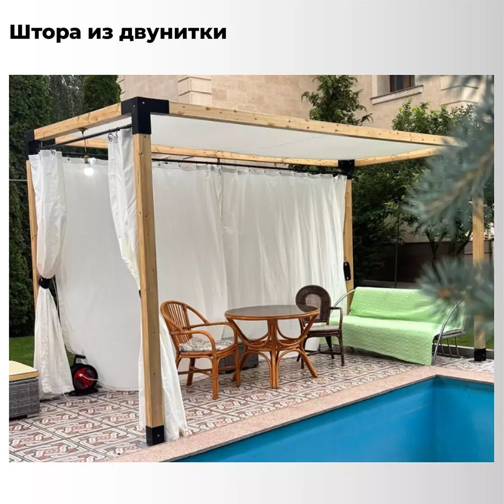 Пошив пологов и нестандартных изделий из Двунитки (ширина 2 м)