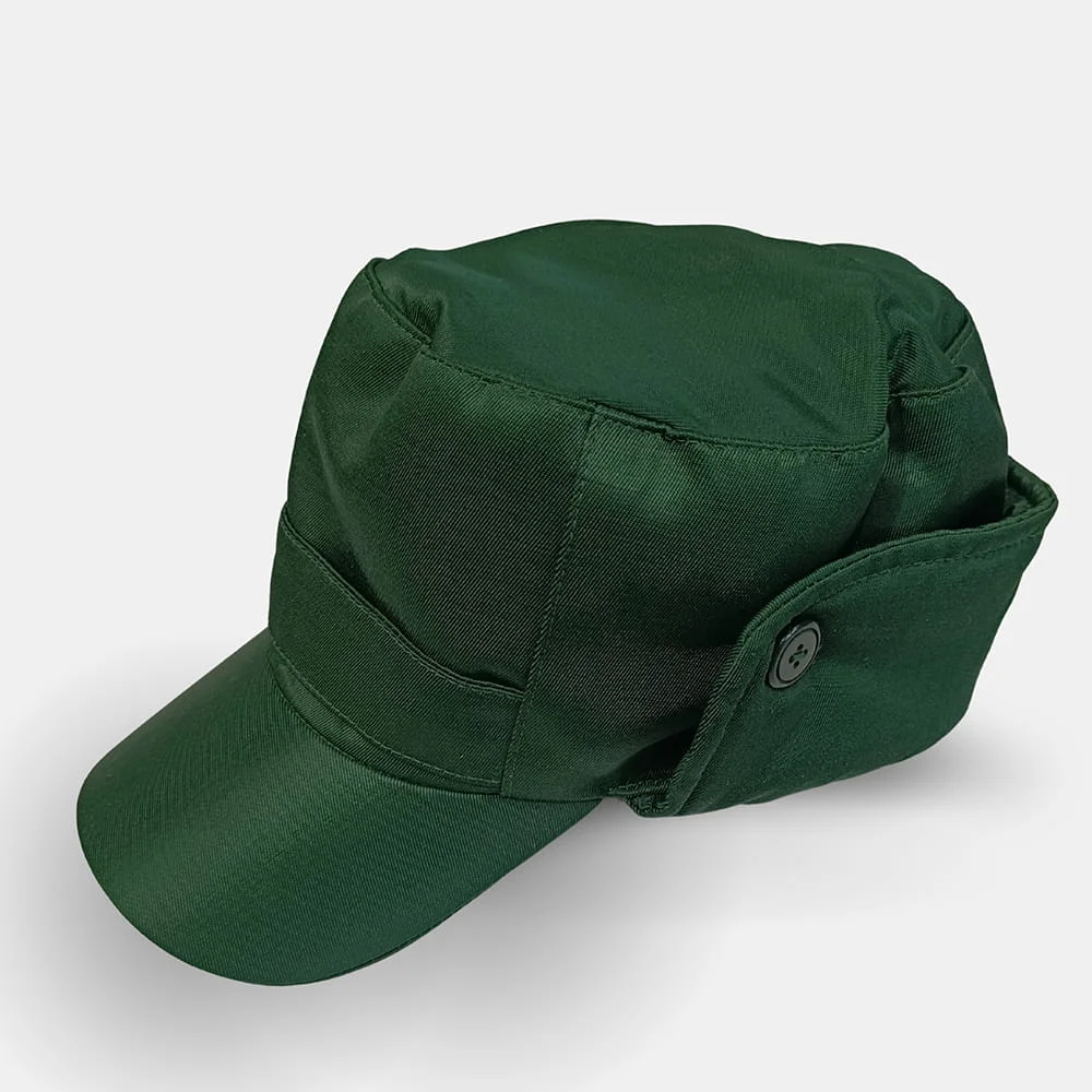 Кепка утеплённая зелёная