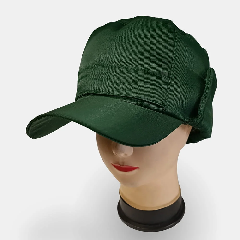 Кепка утеплённая зелёная