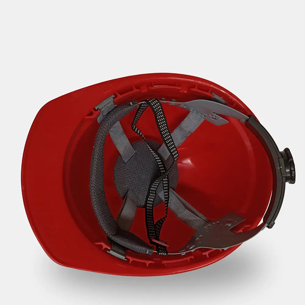 Каска защитная красная