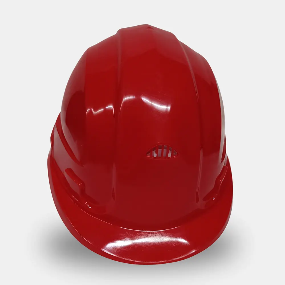 Каска защитная красная