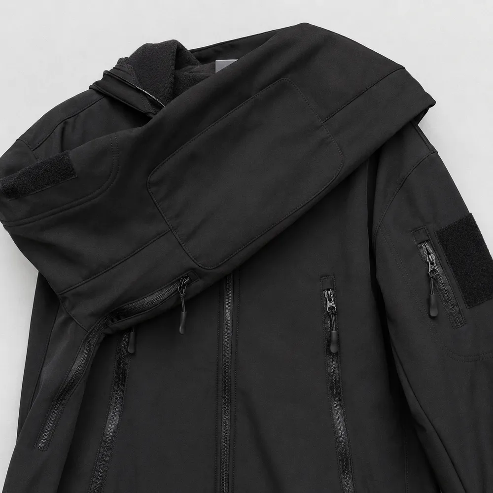 Куртка демисезонная Softshell чёрная