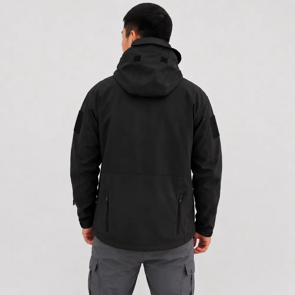 Куртка демисезонная Softshell чёрная