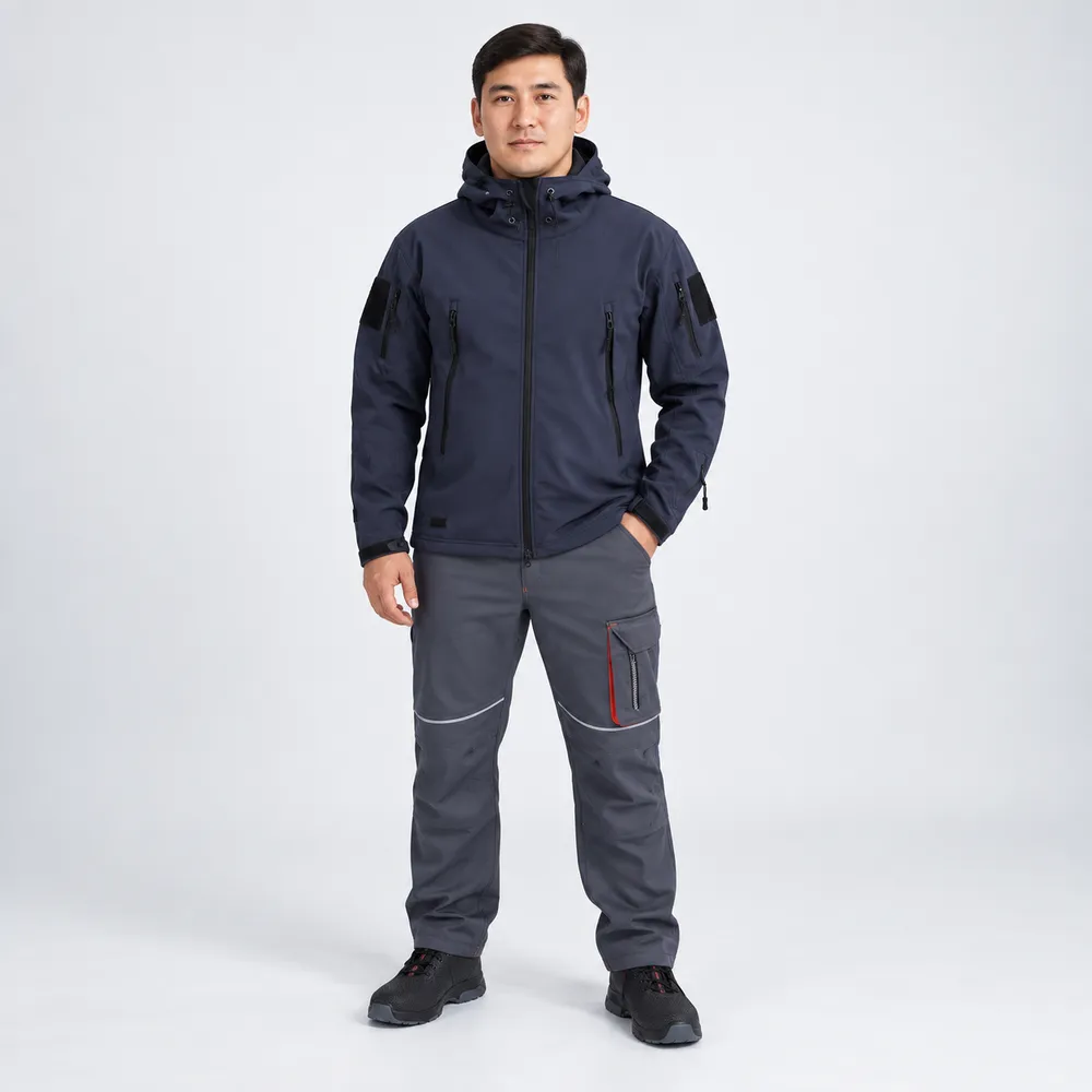 Куртка демисезонная Softshell синяя