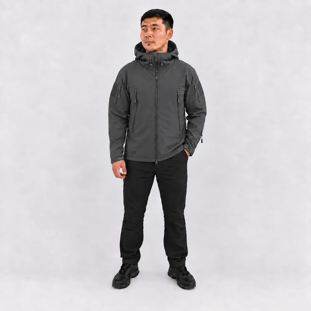 Куртка демисезонная Softshell серая